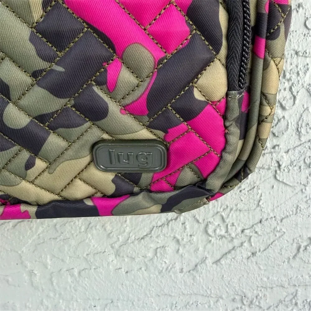 Lug Carousel XL Women's Crossbody Bag Camo Orchid Large